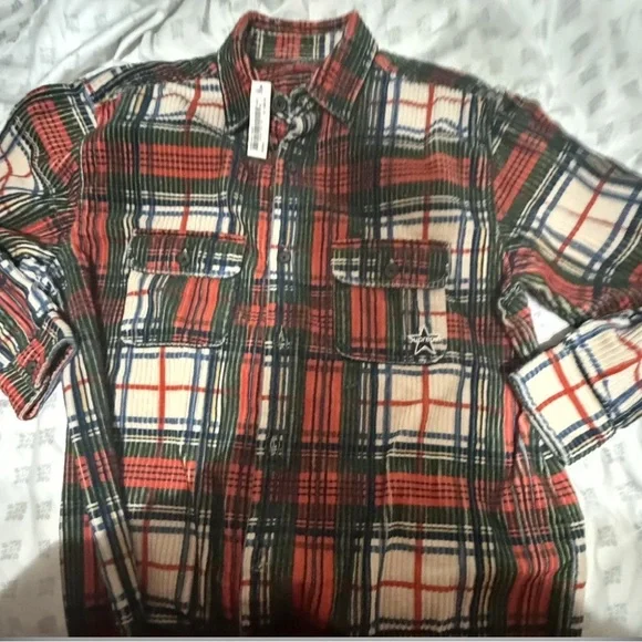 Supreme Plaid Corduroy Shirt SS22 NWT RARE